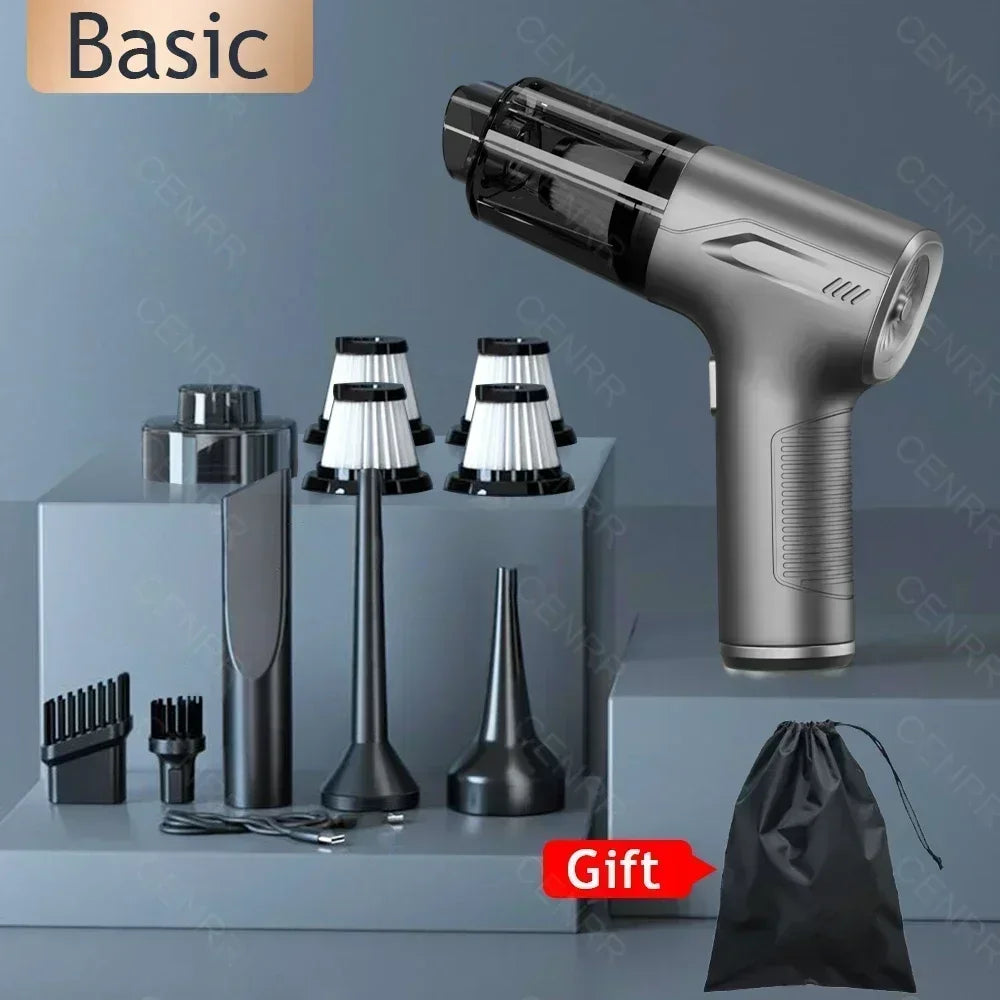 895000PA Mini Car Vacuum Cleaner Strong Suction Cordless Handheld Vacuum Cleaner Portable Powerful Cleaner Home Appliance
