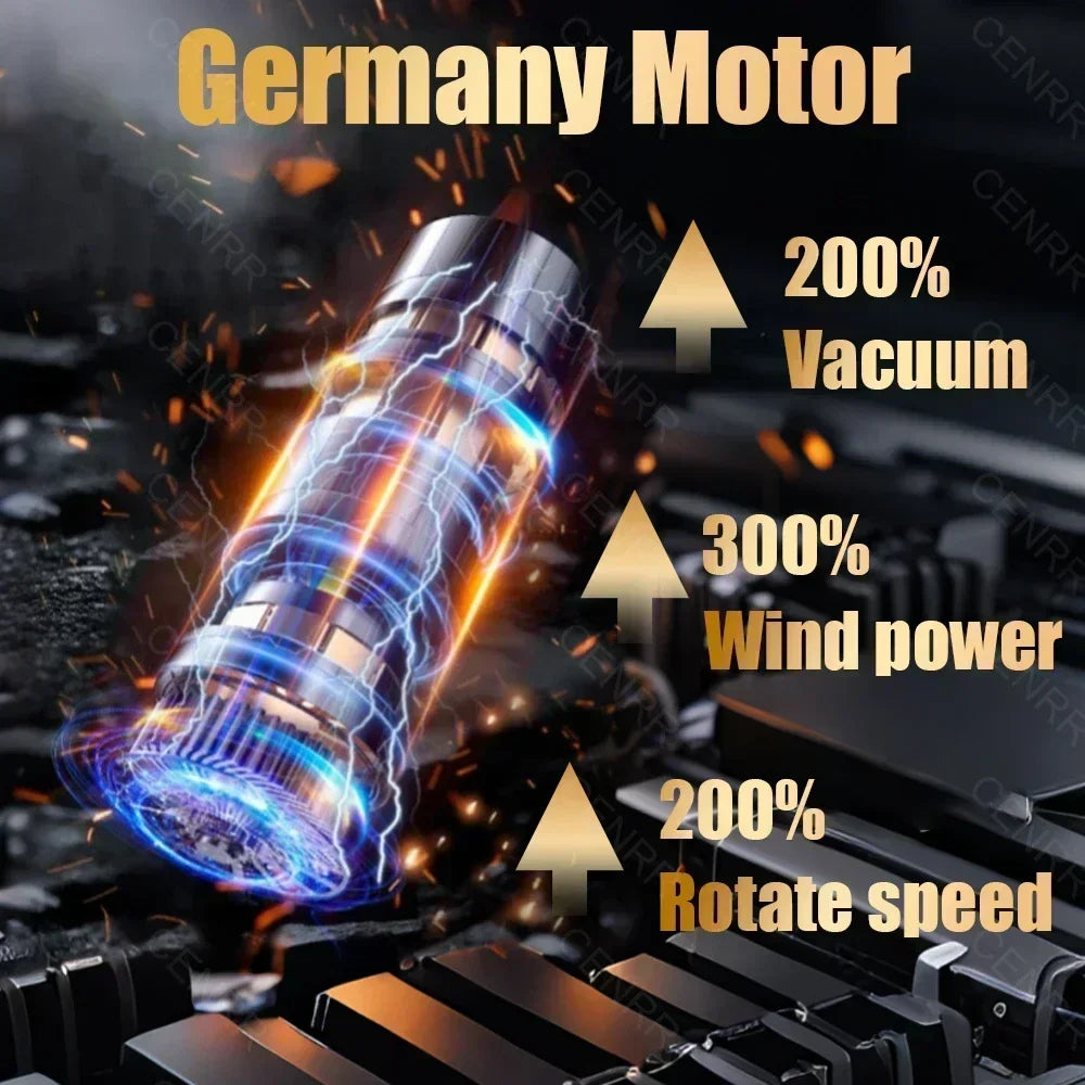 895000PA Mini Car Vacuum Cleaner Strong Suction Cordless Handheld Vacuum Cleaner Portable Powerful Cleaner Home Appliance