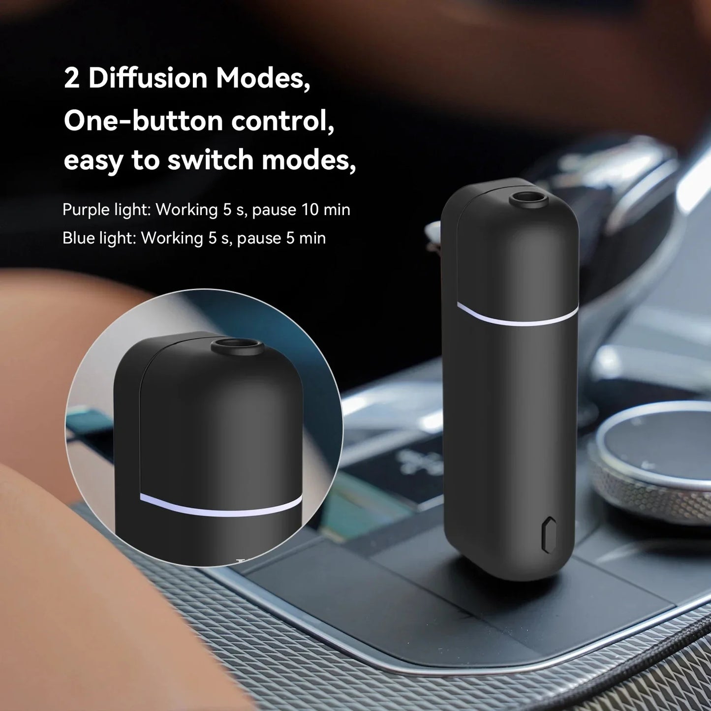 Car Air Freshener Fragrance Diffuser Aromatherapy Flavoring for Cars Essential Oil Diffuser Electric Aroma Diffuser