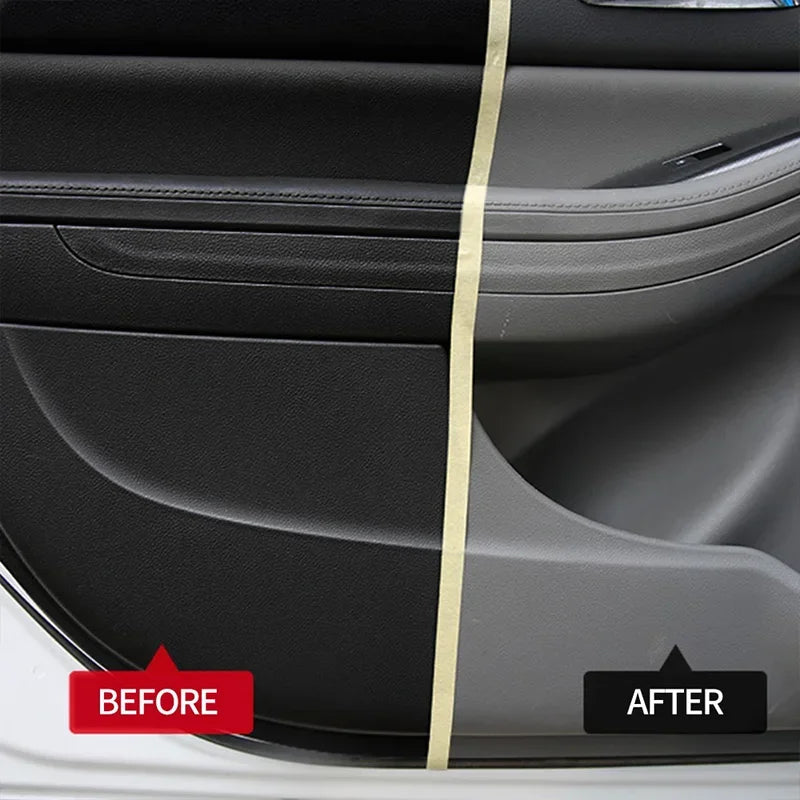 Car Plastic Leather Restorer Spray Polish Cleaner Coating Agent Back to Black More Gloss Car Cleaning Products S3
