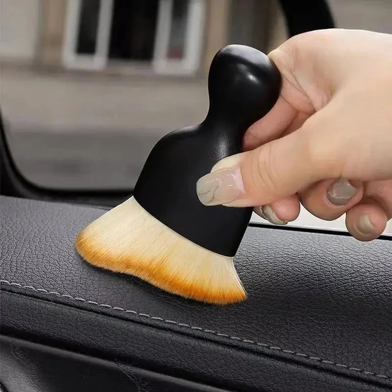 6Pcs Cleaning Brush Kit Automotive Brushes Car Interior Dashboards Vents Detailing Brush Set Wheel Rims Clean Brush Accessories