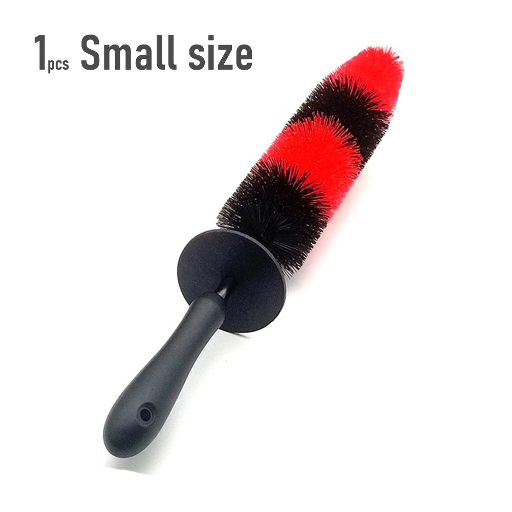 Car Wheel Cleaning Brush Big Size Rim Hub Engine Grille Detailing Long Brush Tire Cleaning Soft Bristles Wash Tools