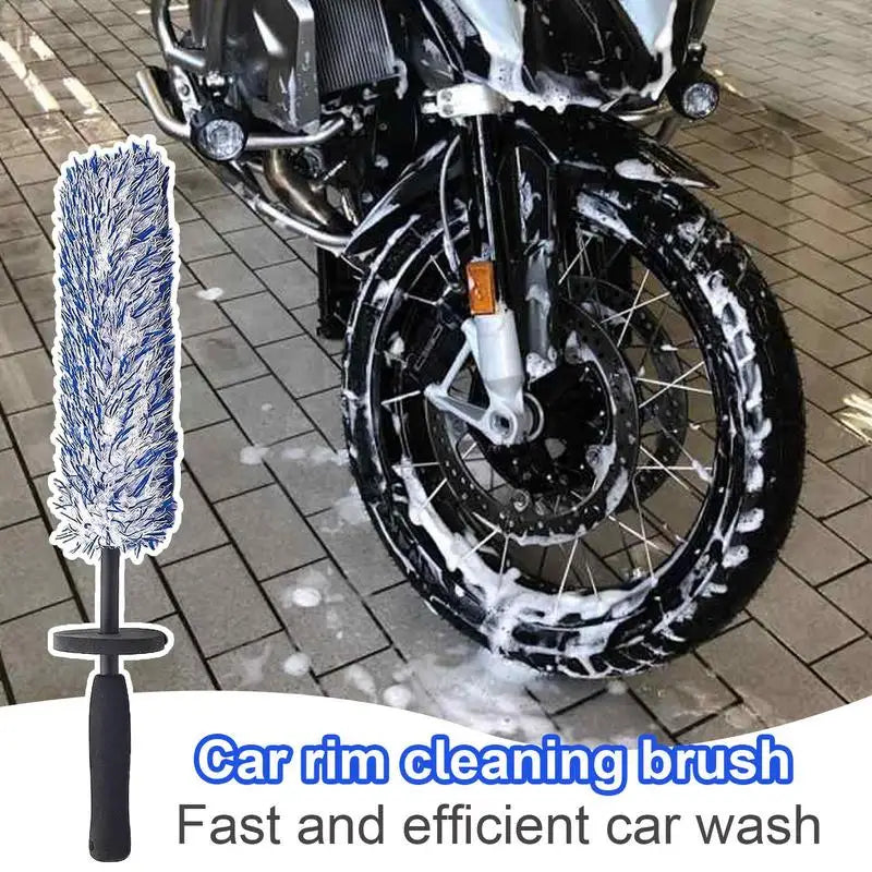 Car Wheel Brush Wheel Rim Brush Car Tire Brush Wheel Brush Set for Car Detailing Microfiber Car Washtruck Wheels Detailing Brush