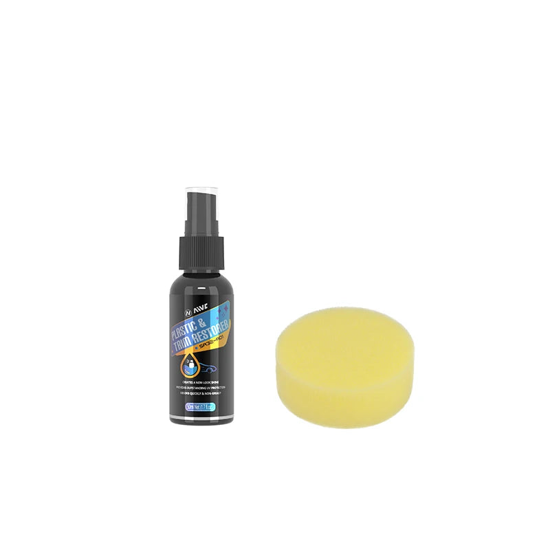 AIVC Car Plastic Trim Restorer Back to Black Gloss Coating Long-Lasting Polish Renovator Spray for Car Detailing Accessories
