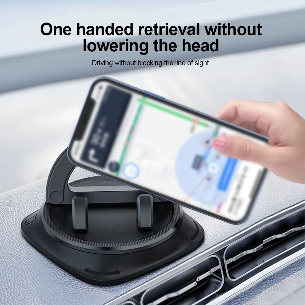 Universal Car Phone Holder Dashboard Sticking 360 Degree Rotate Stand Bracket for Iphone Samsung Xiaomi Huawei Car Accessories