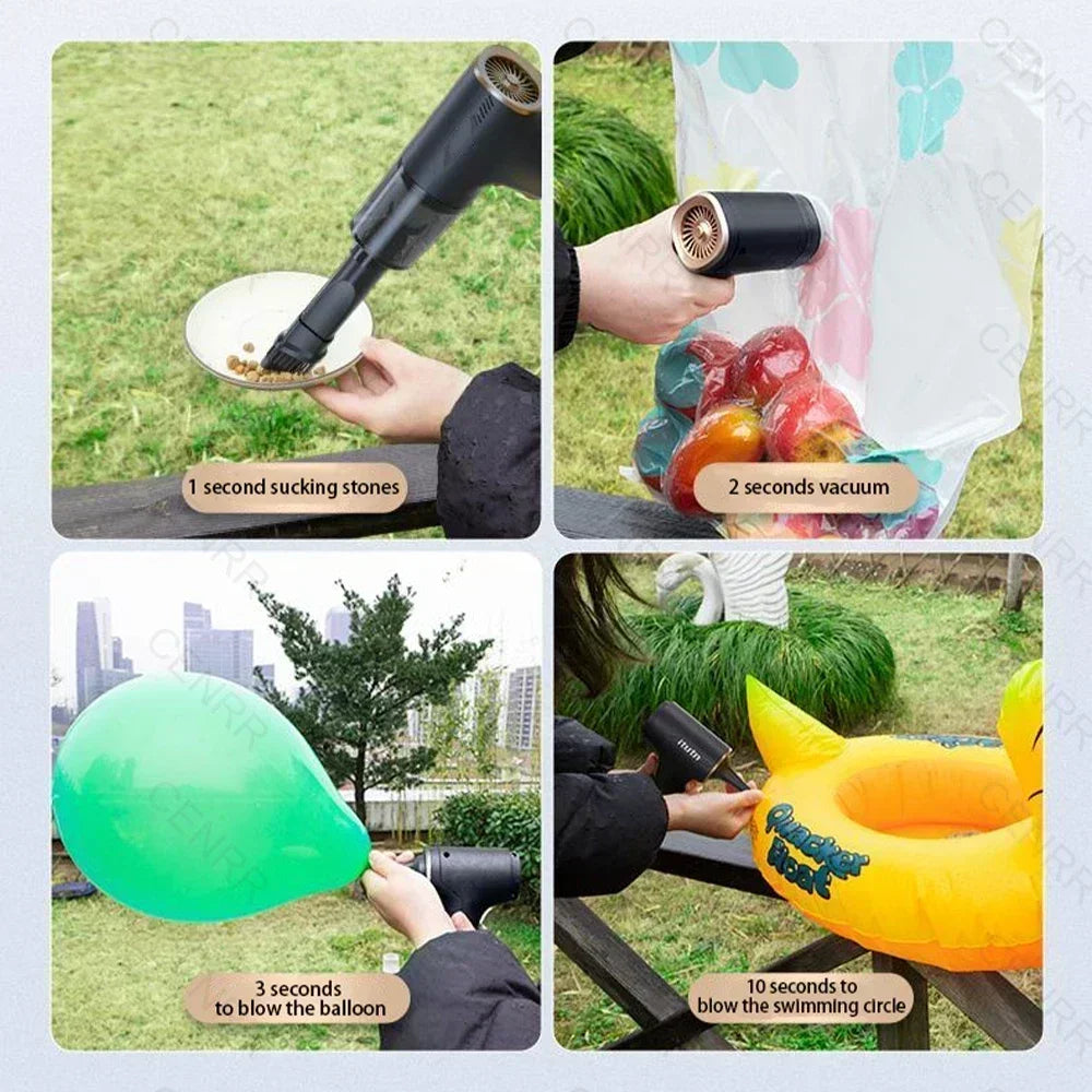 895000PA Mini Car Vacuum Cleaner Strong Suction Cordless Handheld Vacuum Cleaner Portable Powerful Cleaner Home Appliance