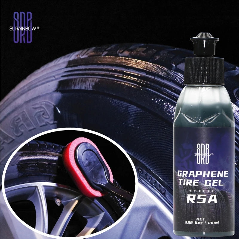 Graphene Tire Gel , Long Lasting Tire Dressing , Oil-Based Tire Gel , Tire Dressing; Great for Tire Lasting Shine Protection.