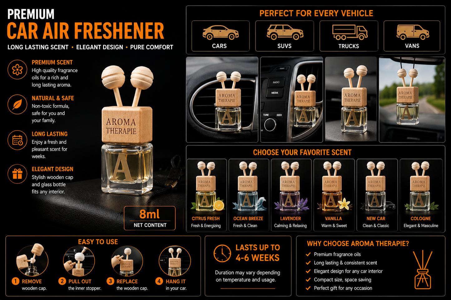 Luxury Car Vent Air Freshener Diffuser