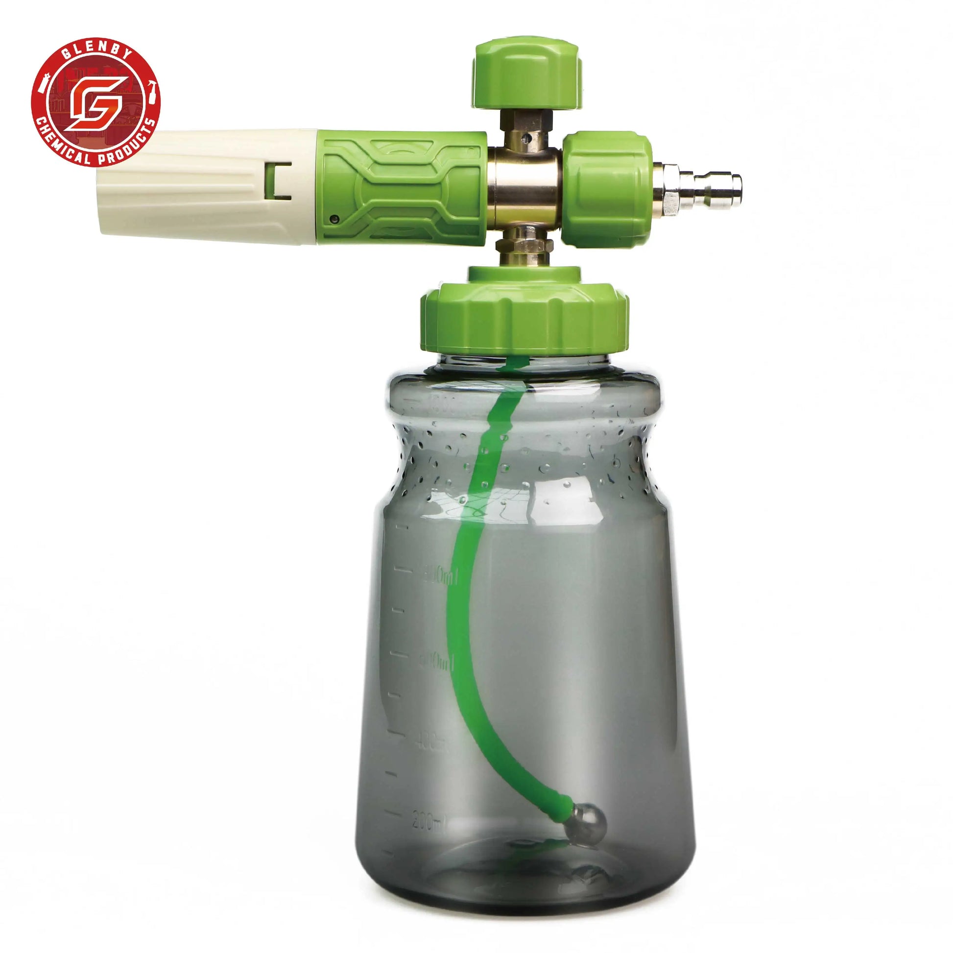High Pressure Acid Alkali Resistance Green 1L Car Wash Snow Foam Lance Car Cleaning Cannon PA Foam Cannon for Car Care Product