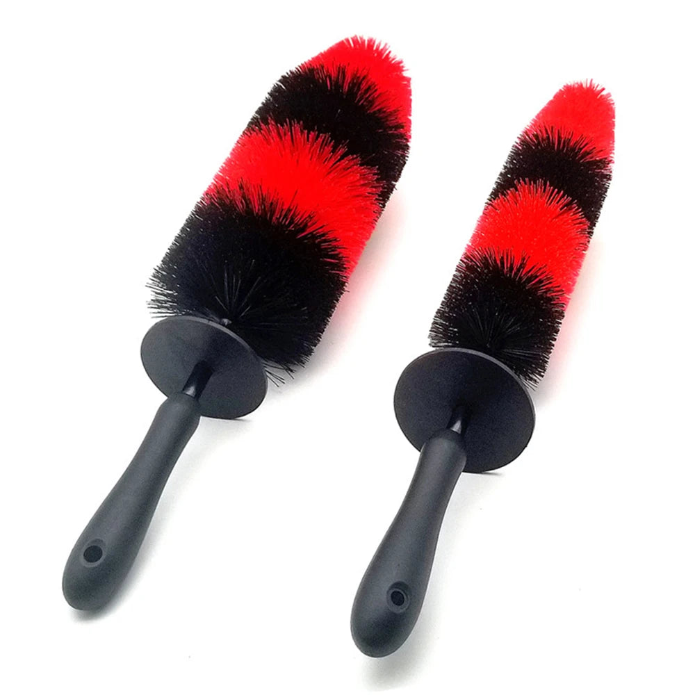 Car Wheel Cleaning Brush Big Size Rim Hub Engine Grille Detailing Long Brush Tire Cleaning Soft Bristles Wash Tools