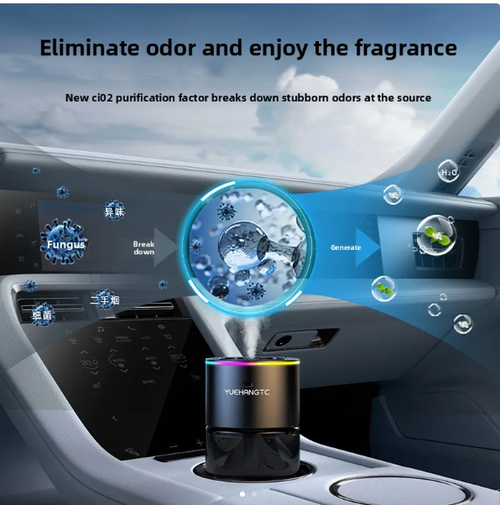 Car air purifier and aroma diffuser