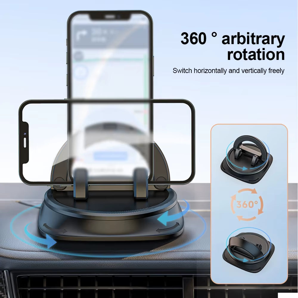 Universal Car Phone Holder Dashboard Sticking 360 Degree Rotate Stand Bracket for Iphone Samsung Xiaomi Huawei Car Accessories