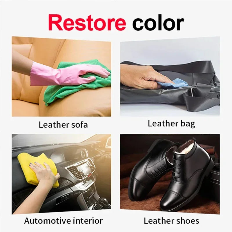 Car Plastic Leather Restorer Spray Polish Cleaner Coating Agent Back to Black More Gloss Car Cleaning Products S3