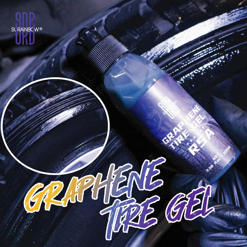 Graphene Tire Gel , Long Lasting Tire Dressing , Oil-Based Tire Gel , Tire Dressing; Great for Tire Lasting Shine Protection.