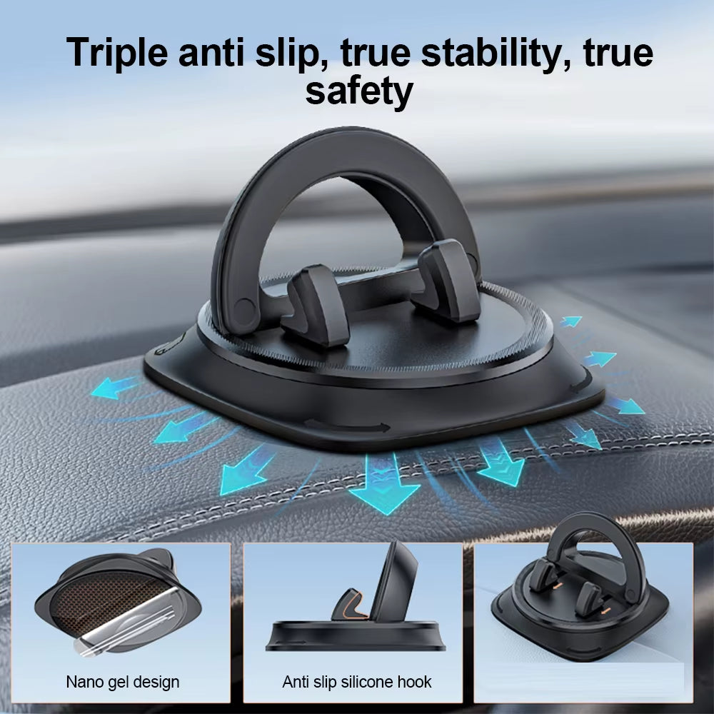 Universal Car Phone Holder Dashboard Sticking 360 Degree Rotate Stand Bracket for Iphone Samsung Xiaomi Huawei Car Accessories