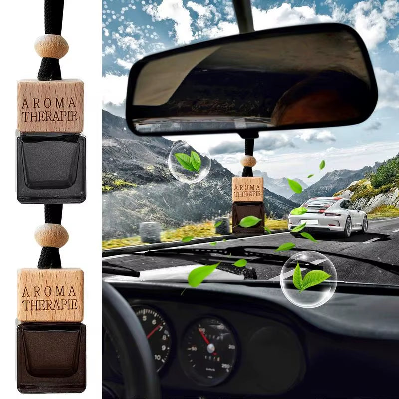 Car Air Freshener Diffuser Bottle Ornaments 8Ml Auto Rearview Mirror Diffuser Perfume Pendant Fragrance Diffuser Empty Bottle